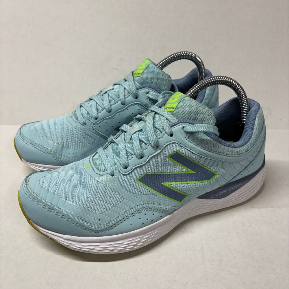 New Balance Women's 520 v2 Running Shoes Synthetic Blue Lime 9.5 Comfort Ride